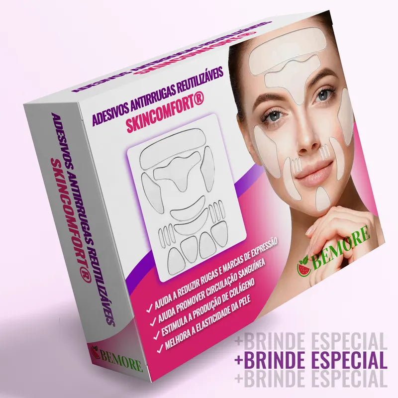 SkinComfort® - Adesivos Antirrugas Reutilizáveis + BRINDE ESPECIAL