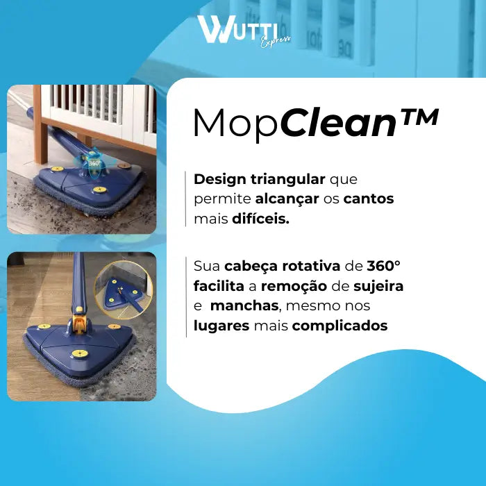 MopClean™ - MOP 360° PARA LIMPEZA PROFUNDA