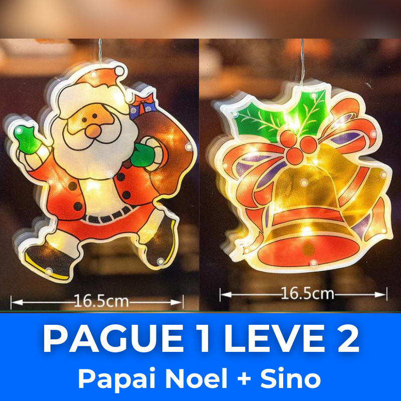 Pêndulo de Luzes Decorativas | Celebre Com o Espírito Natalino [PAGUE 1 LEVE 2 + BRINDE🎅]